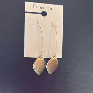 Francesca's Collections Gold Dangle Earrings